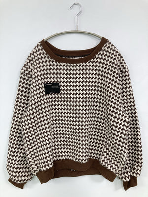 weiweijia/ニット/セーター/トップス/ブラウン