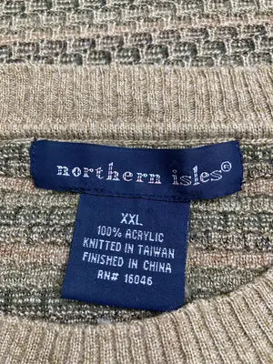 northern isles/ニット/セーター/トップス/ベージュ/XXL