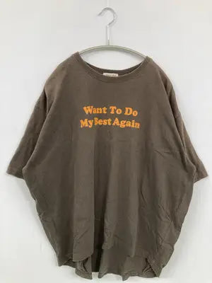 Samansa Mos2｜/サマンサモスモス/Tシャツ/カットソー/トップス/ブラウン/FREE