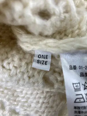 ニット/セーター/トップス/アイボリー/ONE SIZE