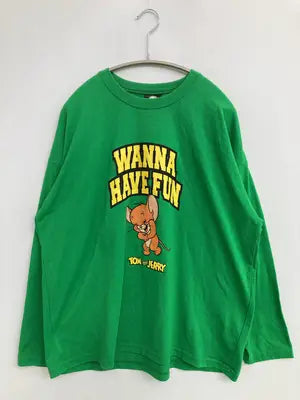 TOM and JERRY/トムアンドジェリー/Tシャツ/カットソー/トップス/グリーン/M