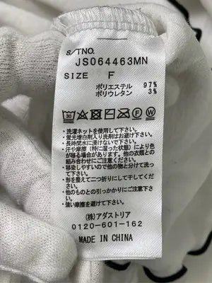 JEANASIS/ジーナシス/Tシャツ/カットソー/トップス/ホワイト/F