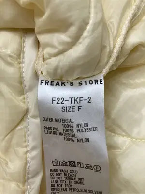FREAK'S STORE/フリークスストア/ノーカラーコート/ジャケット/アウター/アイボリー/F