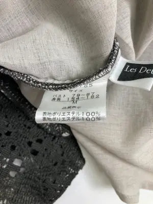 les Deuk Magots/Tシャツ/カットソー/トップス/ブラック/M  バスト79～87　身長154～162