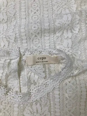 Cepo/セポ/シャツ/ブラウス/トップス/ホワイト/M  バスト79～87　身長154～162