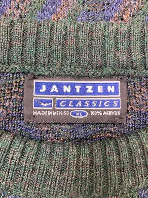 JANTZEN/ジャンセン/ニット/セーター/トップス/グリーン/XL
