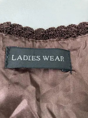 LADIES WEAR/ベスト/トップス/ブラウン