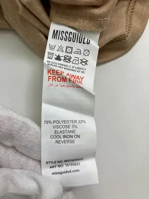 MISSGUIDED/カーディガン/ボレロ/トップス/ベージュ/UK 14/EUR 42/US 10