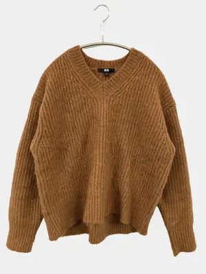 UNIQLO/ユニクロ/ニット/セーター/トップス/ブラウン/S