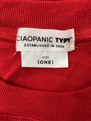 CIAOPANIC TYPY/チャオパニックティピー/スウェット/トップス/レッド/ONE