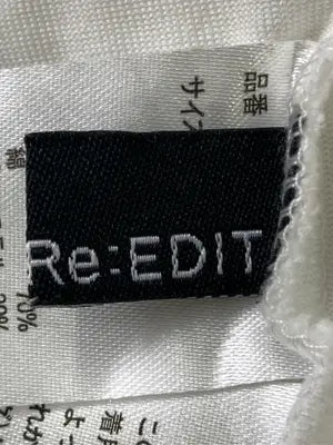 Re:EDIT/リエディ/Tシャツ/カットソー/トップス/ホワイト/M