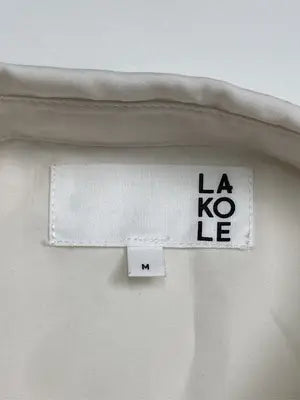 LAKOLE/ラコレ/シャツワンピース/ワンピース/ドレス/アイボリー/M