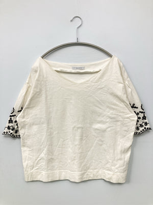 JEANASIS/ジーナシス/Tシャツ/カットソー/トップス/ホワイト/F