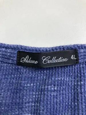 Skkone Collection/Tシャツ/カットソー/トップス/ブルー/4L