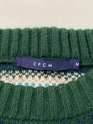 CPCM/シーピーシーエム/ニット/セーター/トップス/グリーン/M