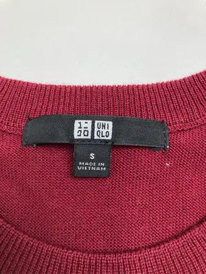UNIQLO/ユニクロ/ニット/セーター/トップス/レッド/S