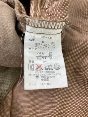 その他パンツ/パンツ/ブラウン/ウエスト58 ヒップ89 また下丈55