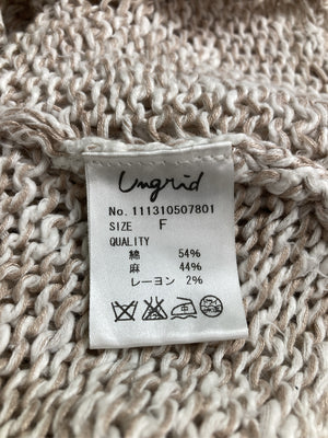 Ungrid/アングリッド/タンクトップ/トップス/ベージュ/F