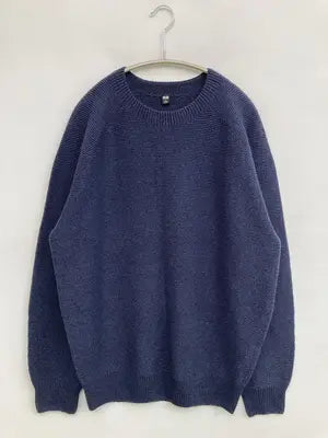 UNIQLO/ユニクロ/ニット/セーター/トップス/ネイビー/L