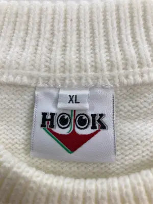 HOOK/フック/ニット/セーター/トップス/ホワイト/XL