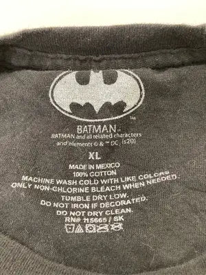 BATMAN/バットマン/Tシャツ/カットソー/トップス/ブラック/XL