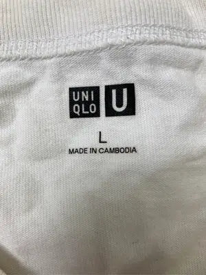 UNIQLO/ユニクロ/Tシャツ/カットソー/トップス/ホワイト/L
