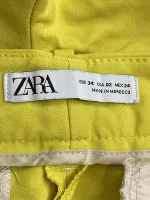ZARA/ザラ/スラックス/パンツ/イエロー/EUR 34/USA 2/MEX 24