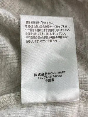 MONO-MART/モノマート/Tシャツ/カットソー/トップス/グレー/F
