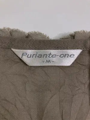 puriante-one/シャツ/ブラウス/トップス/ブラウン/M