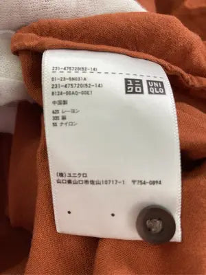 UNIQLO/ユニクロ/シャツ/ブラウス/トップス/オレンジ