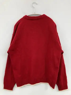 COVERNAT/ニット/セーター/トップス/レッド/LARGE