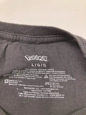 POKEMON/Tシャツ/カットソー/トップス/ブラック/L