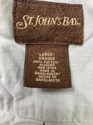 ST JOHN'S BAY/セントジョンズベイ/シャツ/ブラウス/トップス/ベージュ/LARGE