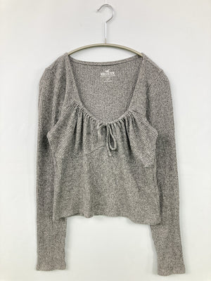 HOLLISTER/ホリスター/ニット/セーター/トップス/グレー/L