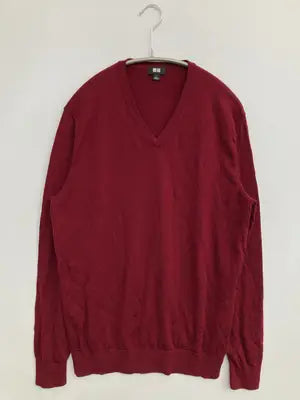 UNIQLO/ユニクロ/ニット/セーター/トップス/レッド/L