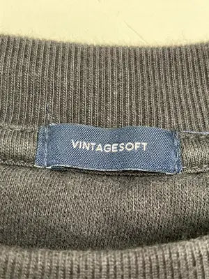 VINTAGESOFT/スウェット/トップス/ブラック/XS
