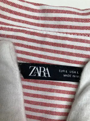 ZARA/ザラ/シャツ/ブラウス/トップス/レッド/L
