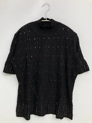 SUPER BEAUTY/Tシャツ/カットソー/トップス/ブラック/M