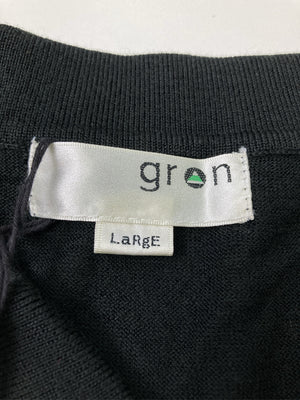 gRon/ポロシャツ/トップス/ブラック/LaRgE