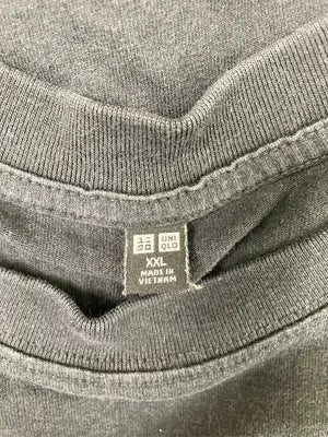 UNIQLO/ユニクロ/Tシャツ/カットソー/トップス/ブラック/XXL