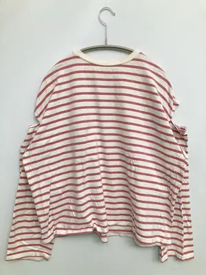 Tシャツ/カットソー/トップス/レッド/M  バスト79～87　身長154～162