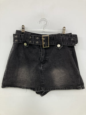 Fashion jeans/ファッションジーンズ/デニムスカート/スカート/ブラック/S