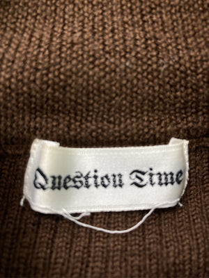 Question Time/ニット/セーター/トップス/ブラウン