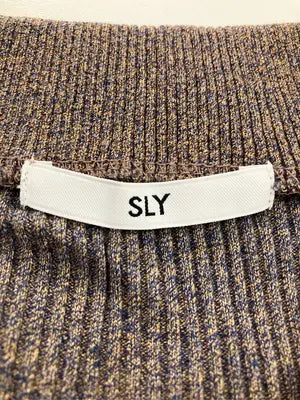 SLY/スライ/Tシャツ/カットソー/トップス/ブラウン/FREE