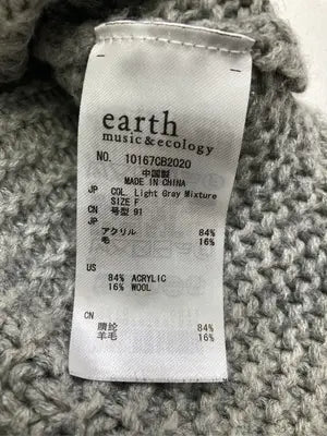 earth music&ecology/アースミュージックアンドエコロジー/ニット/セーター/トップス/グレー/F