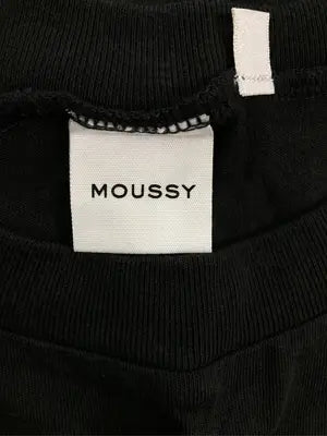 MOUSSY/マウジー/Tシャツ/カットソー/トップス/ブラック/F