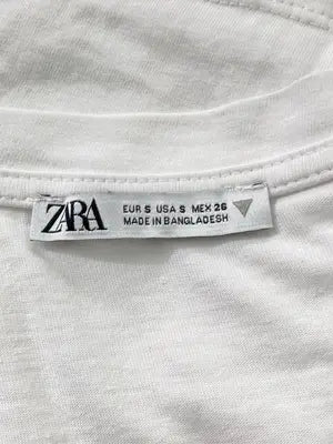 ZARA/ザラ/Tシャツ/カットソー/トップス/ホワイト/EUR S/USA S/MEX 26