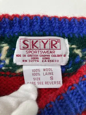SKYR/ニット/セーター/トップス/レッド/S