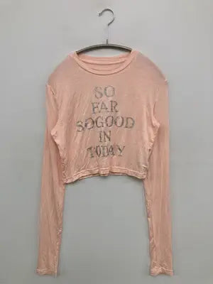 clear/クリア/Tシャツ/カットソー/トップス/オレンジ/F