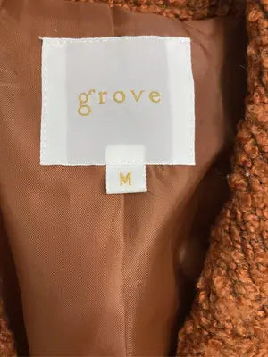 grove/グローブ/チェスターコート/ジャケット/アウター/ブラウン/M